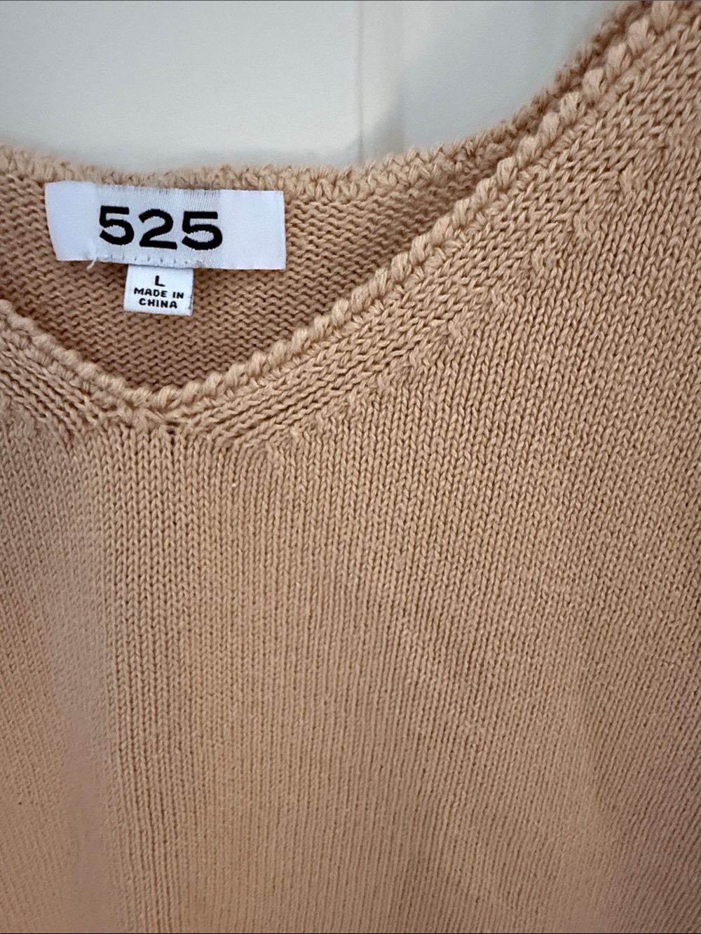 525 America Women's Knit V-Neck Tank in Camel Sz L - Picture 5 of 9